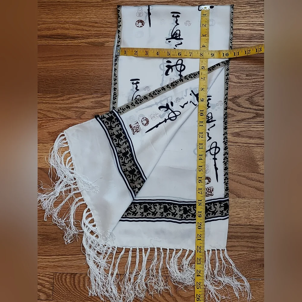Silk Reversible Scarf Double Sided